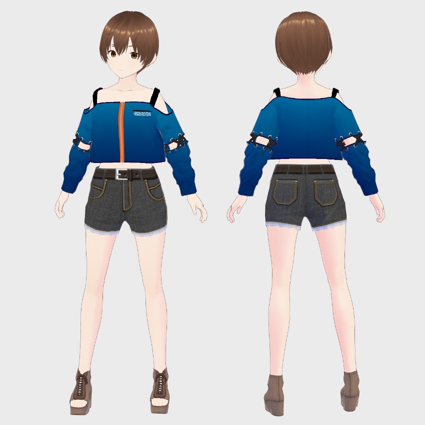 【FREE/無料】オフショルジャケット【VRoid Texture】