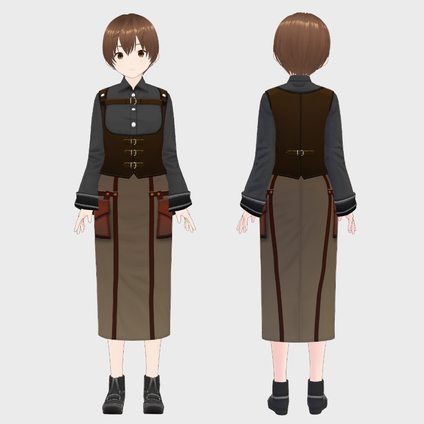 【FREE/無料】クラフトワーカー服【VRoid Texture】