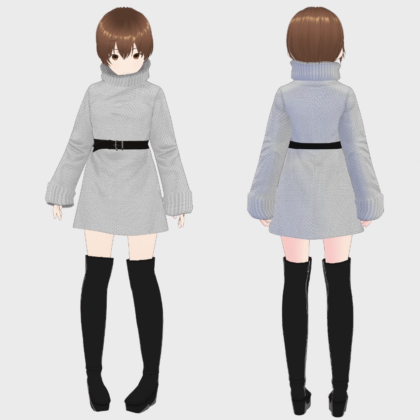 【FREE/無料】セータードレス【VRoid Texture】