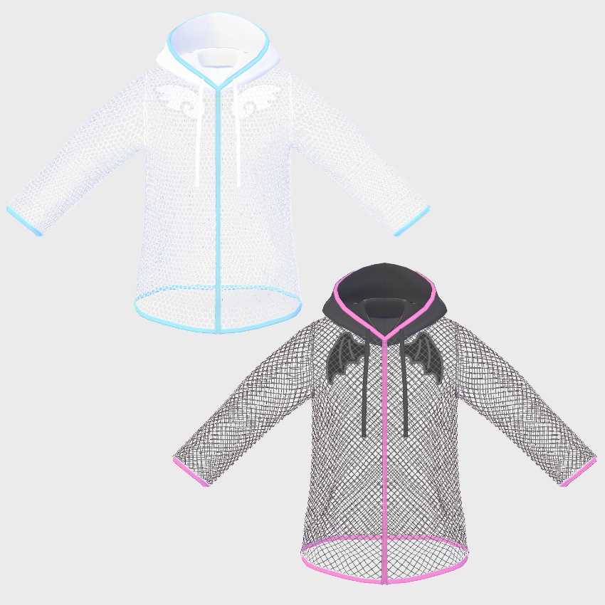 【FREE/無料】メッシュパーカー【VRoid Texture】