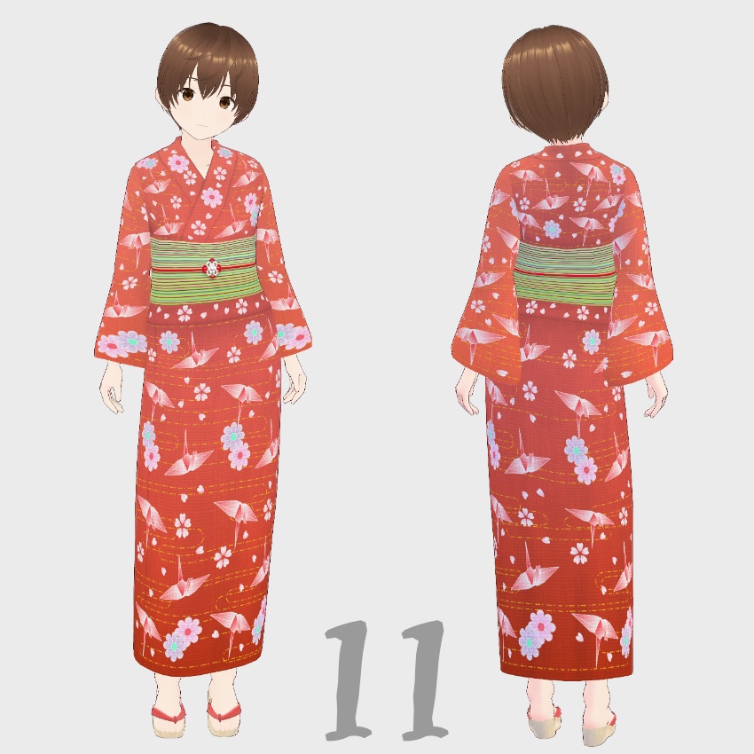 【FREE/無料】浴衣_yukata【VRoid Texture】