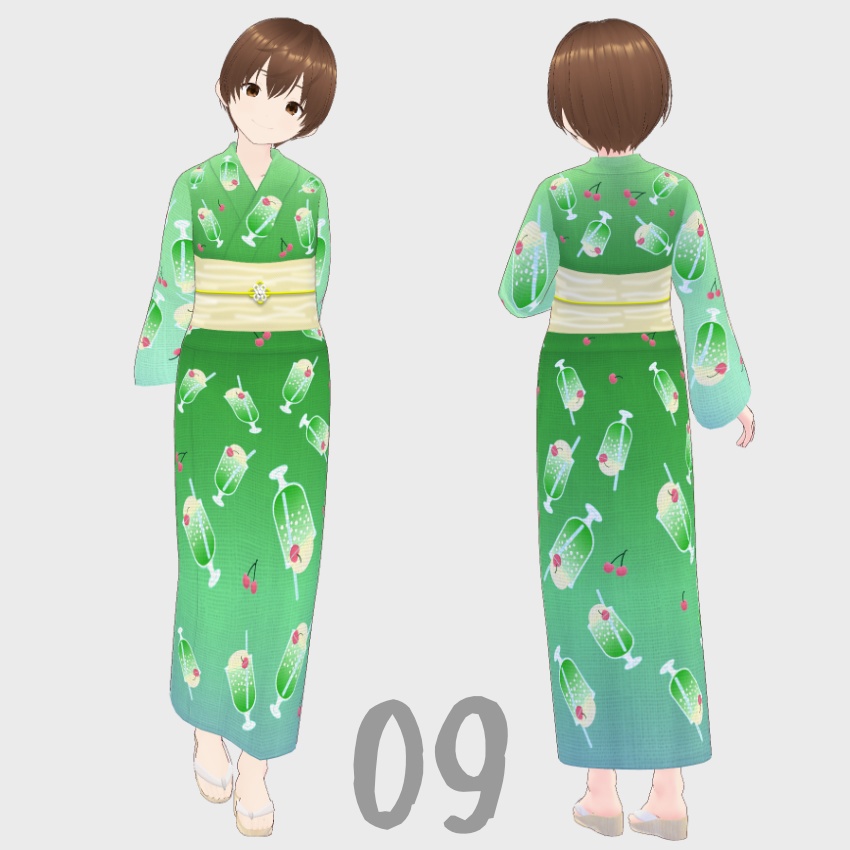 【FREE/無料】浴衣_yukata【VRoid Texture】