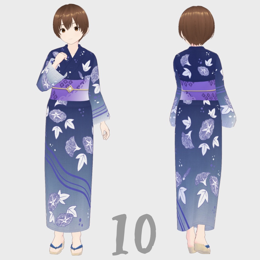 【FREE/無料】浴衣_yukata【VRoid Texture】