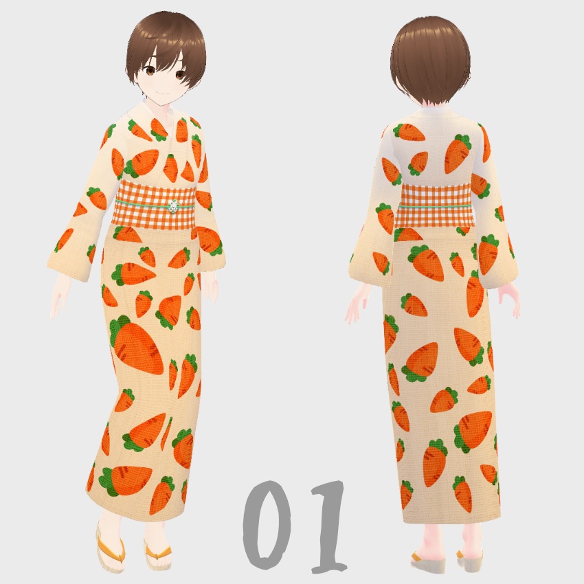 【FREE/無料】浴衣_yukata【VRoid Texture】