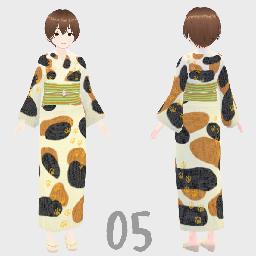 【FREE/無料】浴衣_yukata【VRoid Texture】