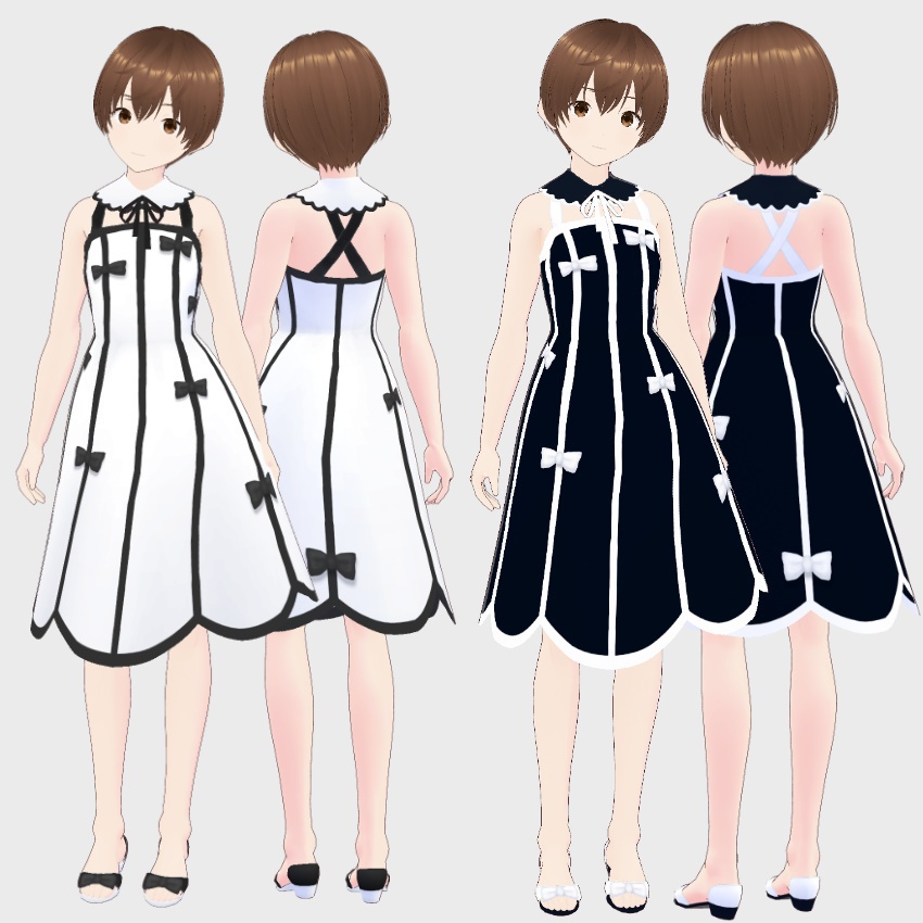 リボンドレス【VRoid Texture】