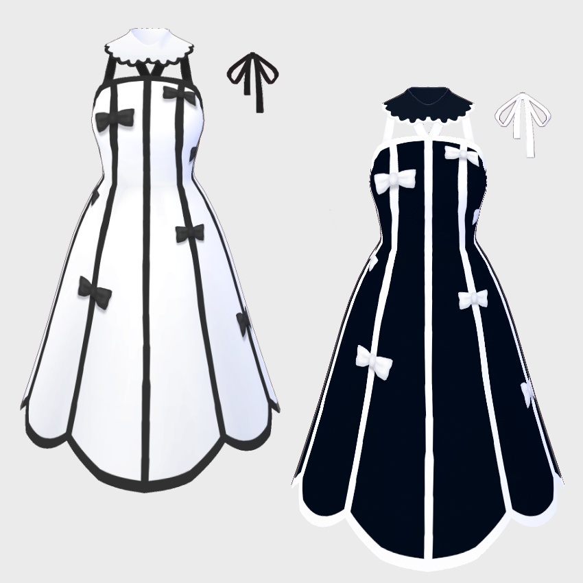 リボンドレス【VRoid Texture】