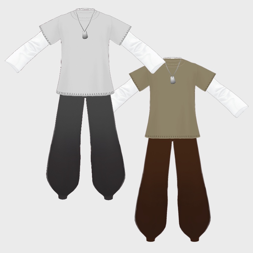 【FREE/無料】サルエルパンツ【VRoid Texture】