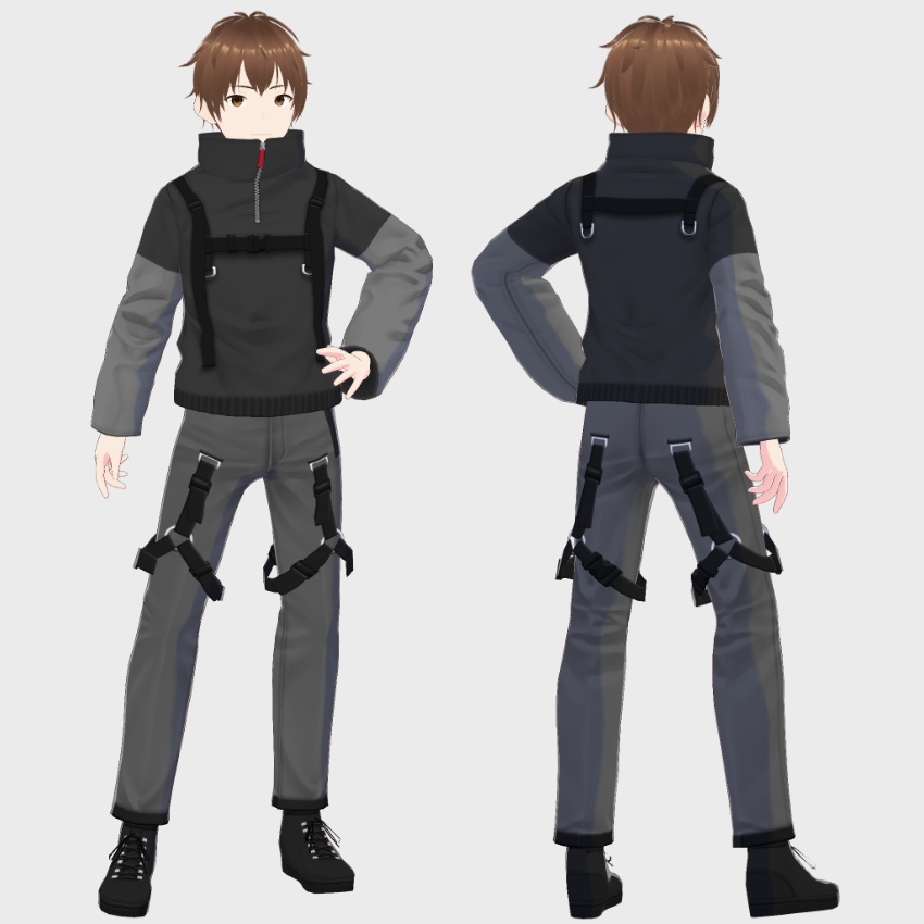 【FREE/無料】ベルトズボン【VRoid Texture】