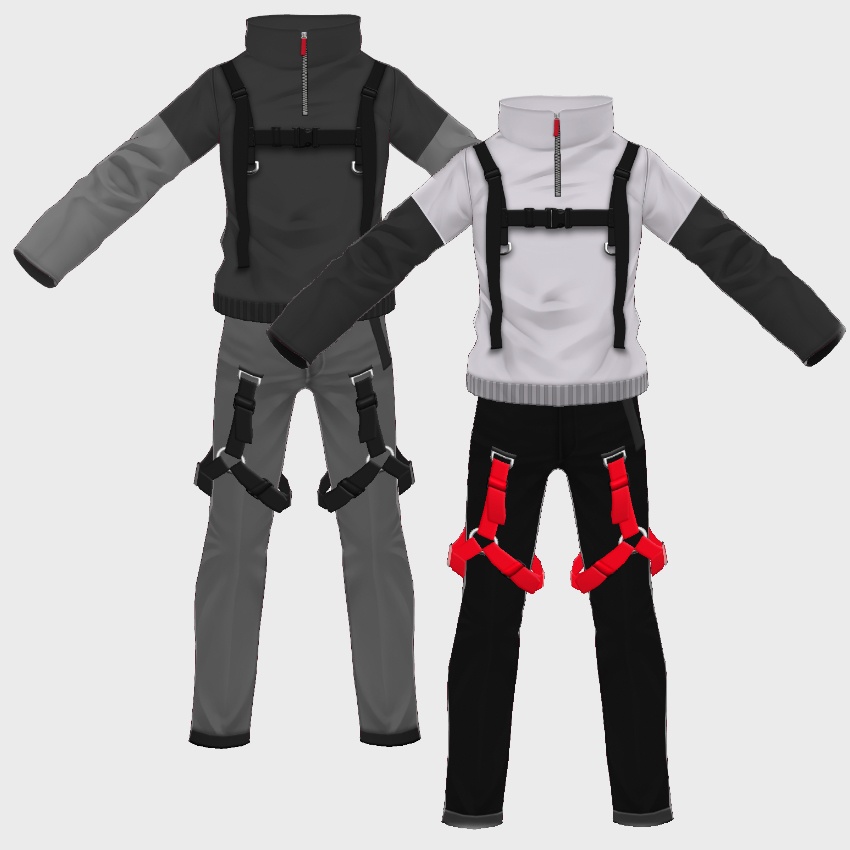 【FREE/無料】ベルトズボン【VRoid Texture】