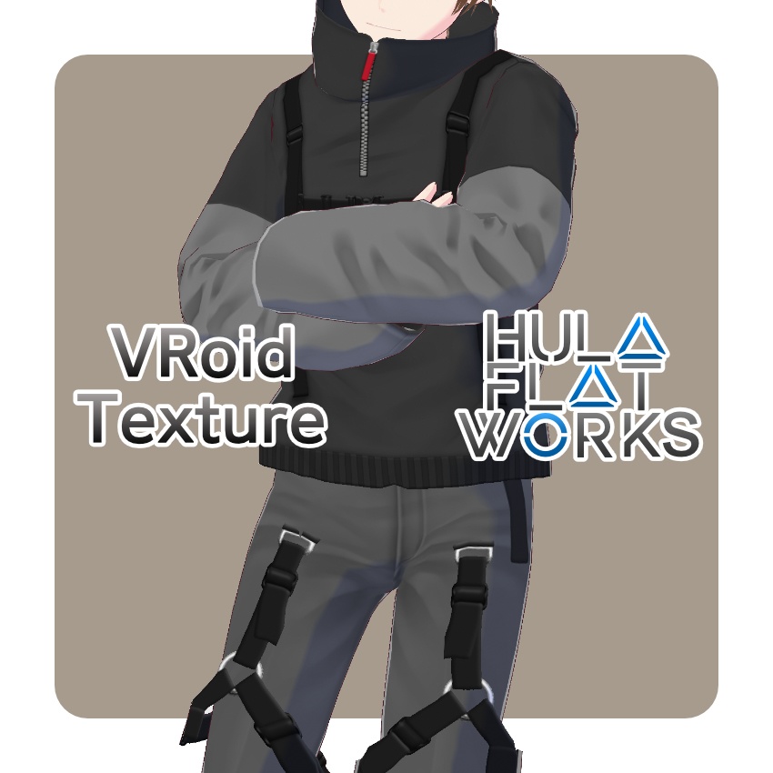 【FREE/無料】ベルトズボン【VRoid Texture】