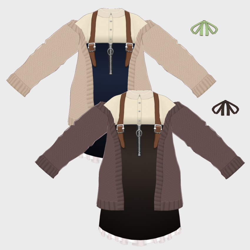 【FREE/無料】カーディガン【VRoid Texture】