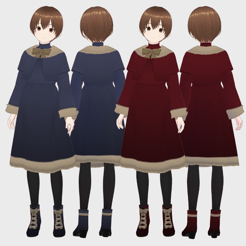 【FREE/無料】コートドレス【VRoid Texture】