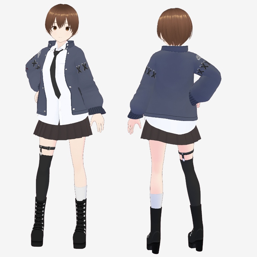 【FREE/無料】カジュアルコート【VRoid Texture】