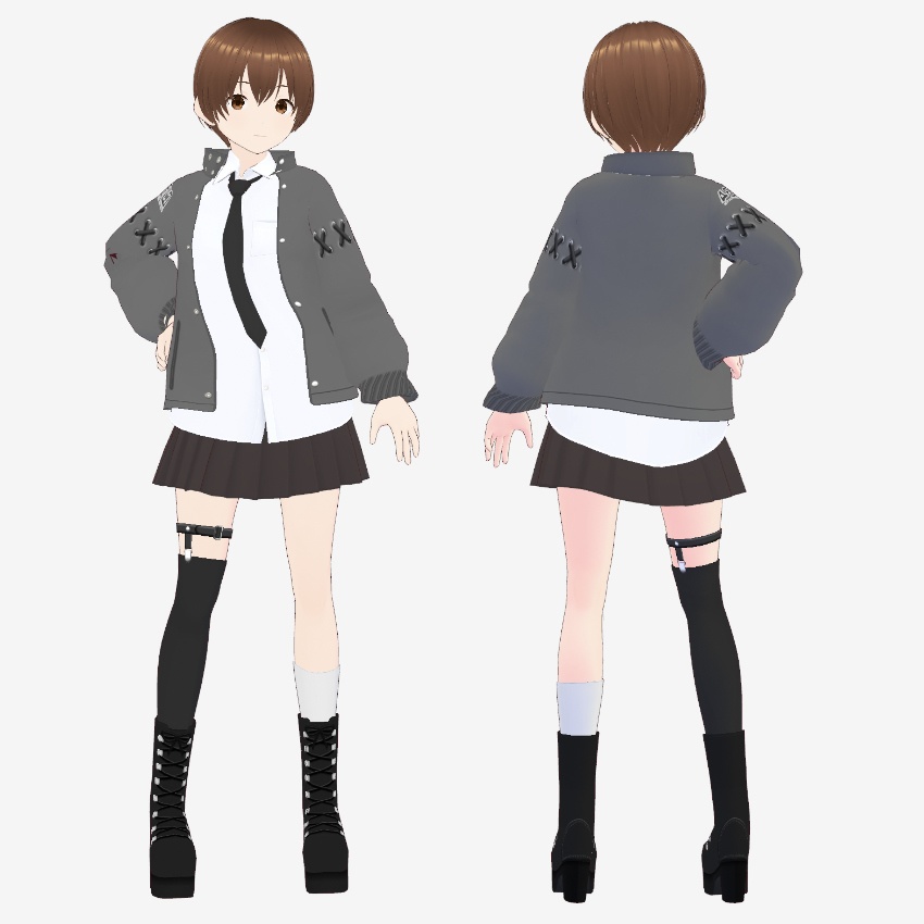 【FREE/無料】カジュアルコート【VRoid Texture】