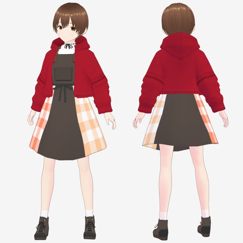 【FREE/無料】レッドパーカー【VRoid Texture】