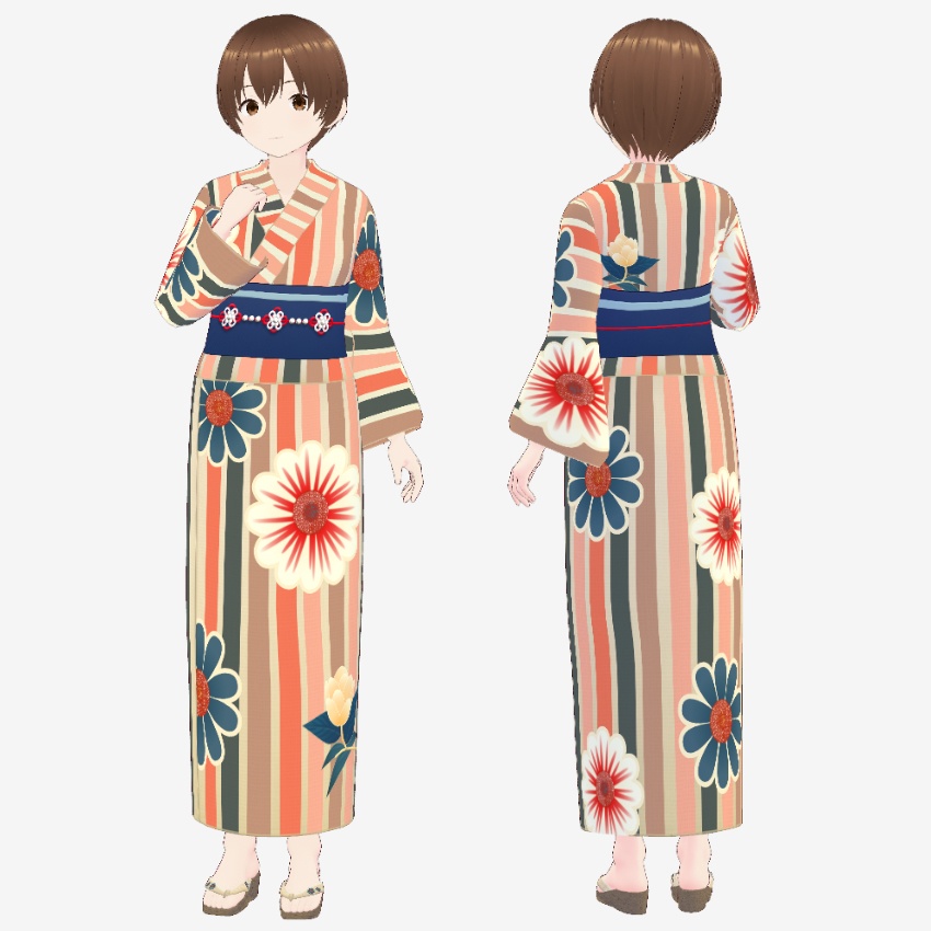 【FREE/無料】サマーコレクション浴衣【VRoid Texture】