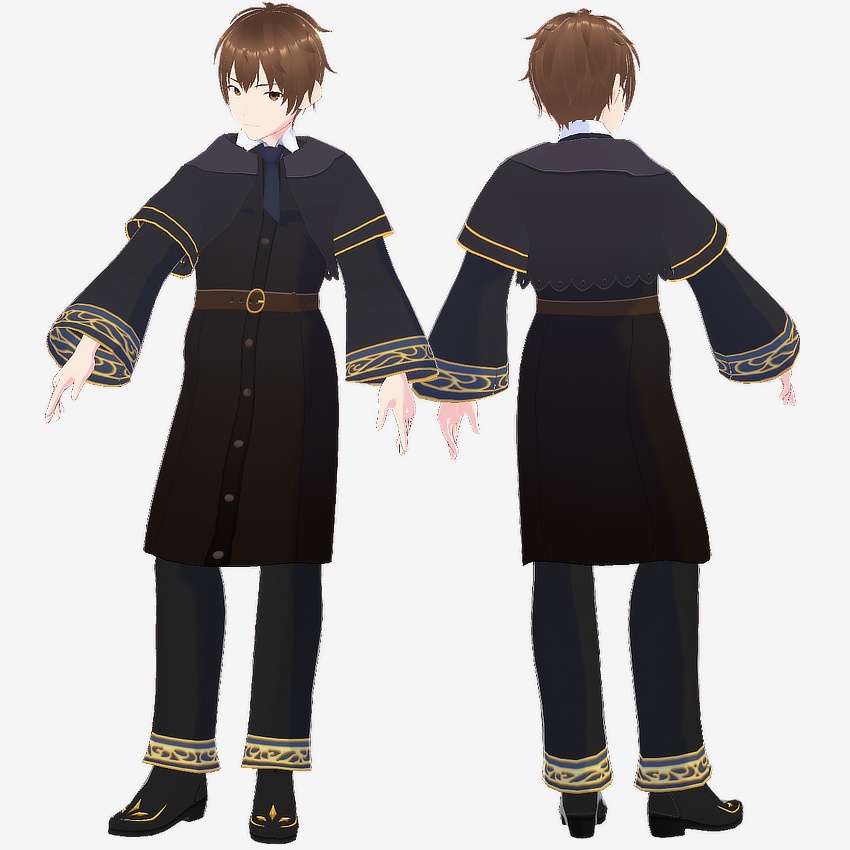 【FREE/無料】魔法使い衣装【VRoid Texture】