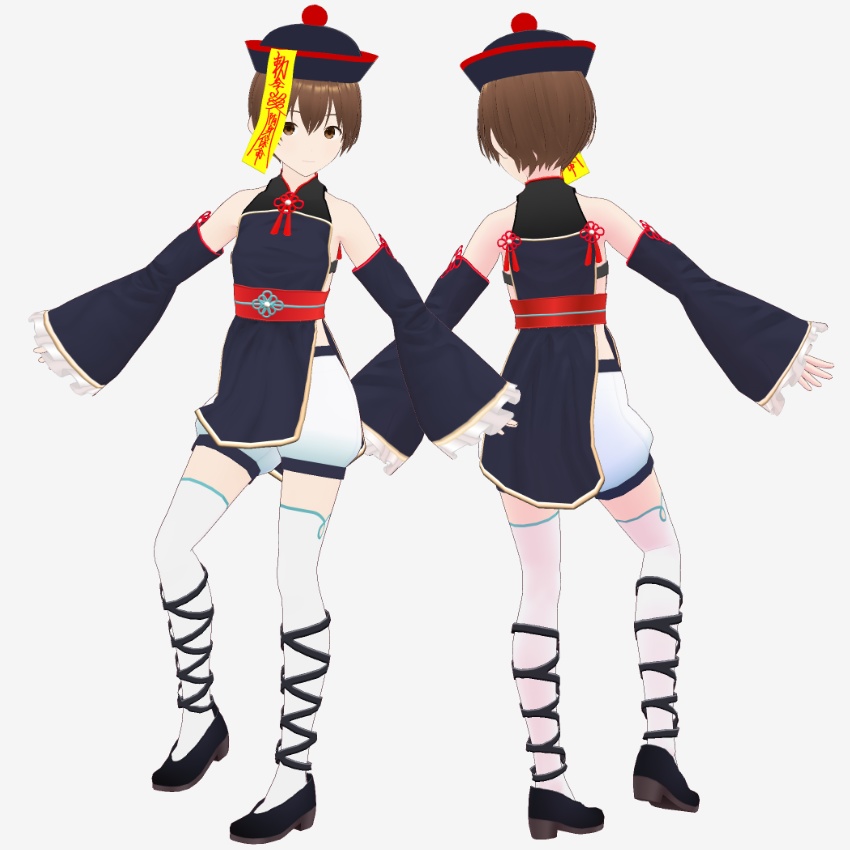 【FREE/無料】キョンシー衣装【VRoid Texture】