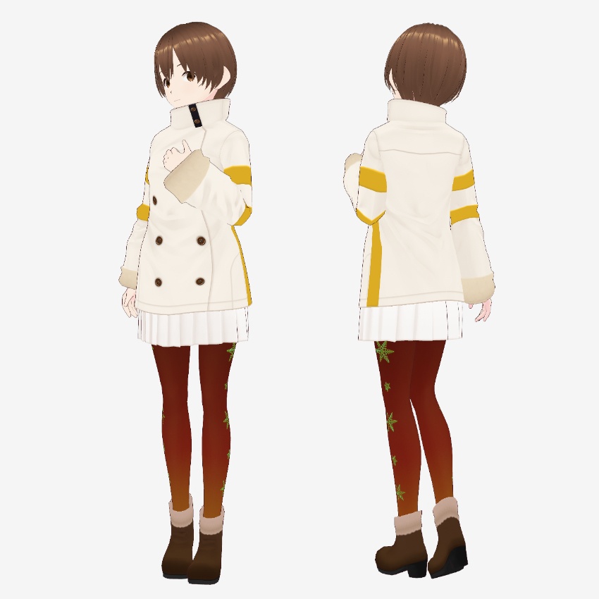 【FREE/無料】ウインタージャケット【VRoid Texture】