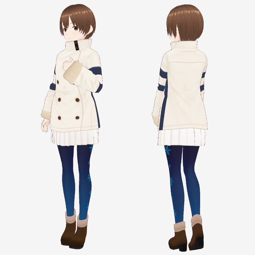 【FREE/無料】ウインタージャケット【VRoid Texture】