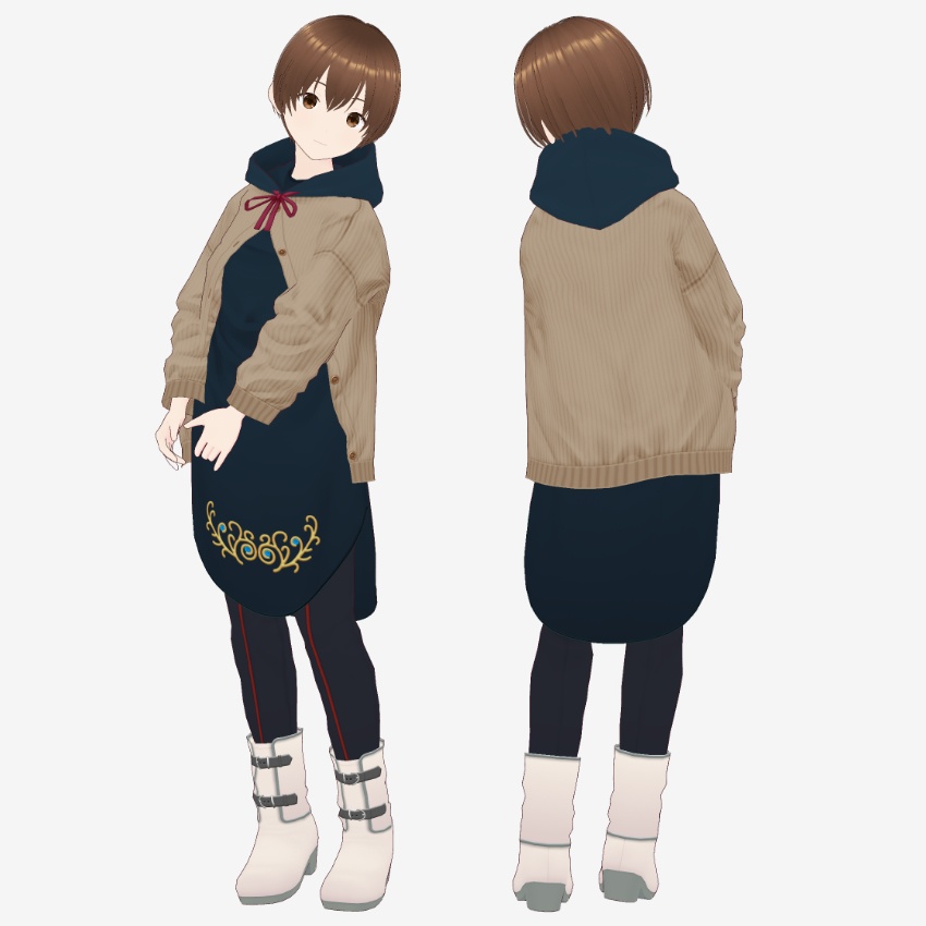 【FREE/無料】ウインターニット【VRoid Texture】