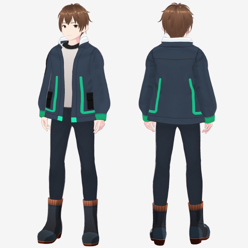 【FREE/無料】ウインターブルゾン【VRoid Texture】