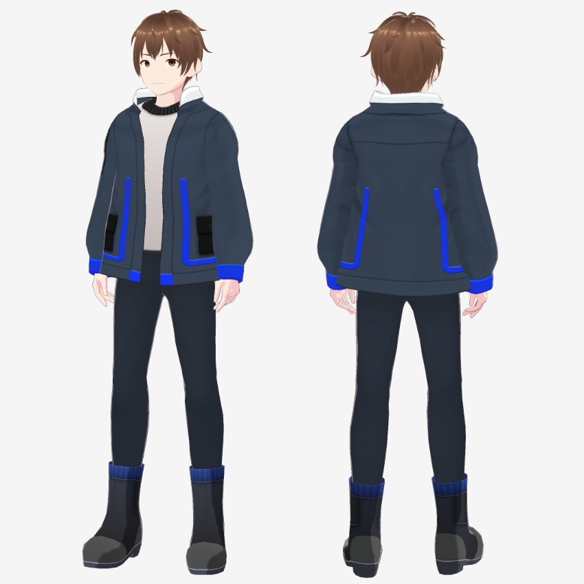 【FREE/無料】ウインターブルゾン【VRoid Texture】