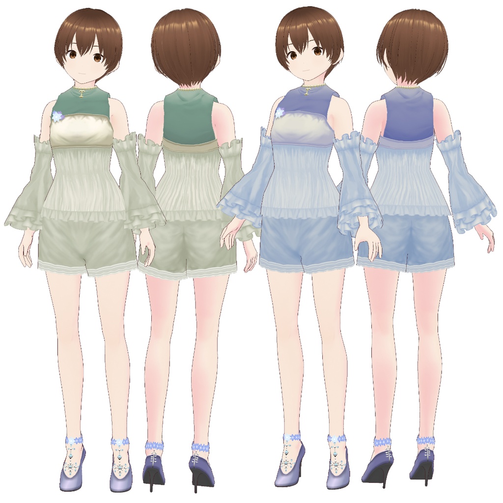 【FREE/無料】Ether Dress【VRoid Texture】
