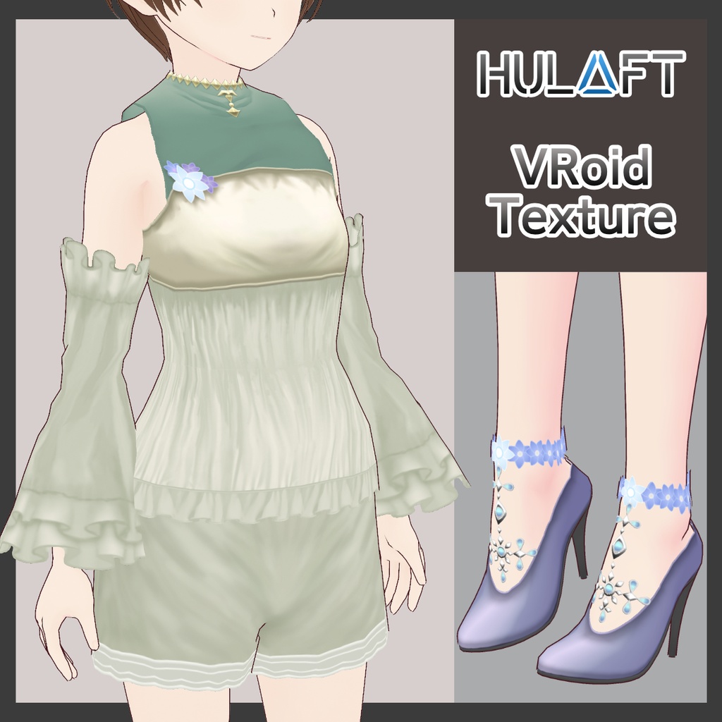 【FREE/無料】Ether Dress【VRoid Texture】