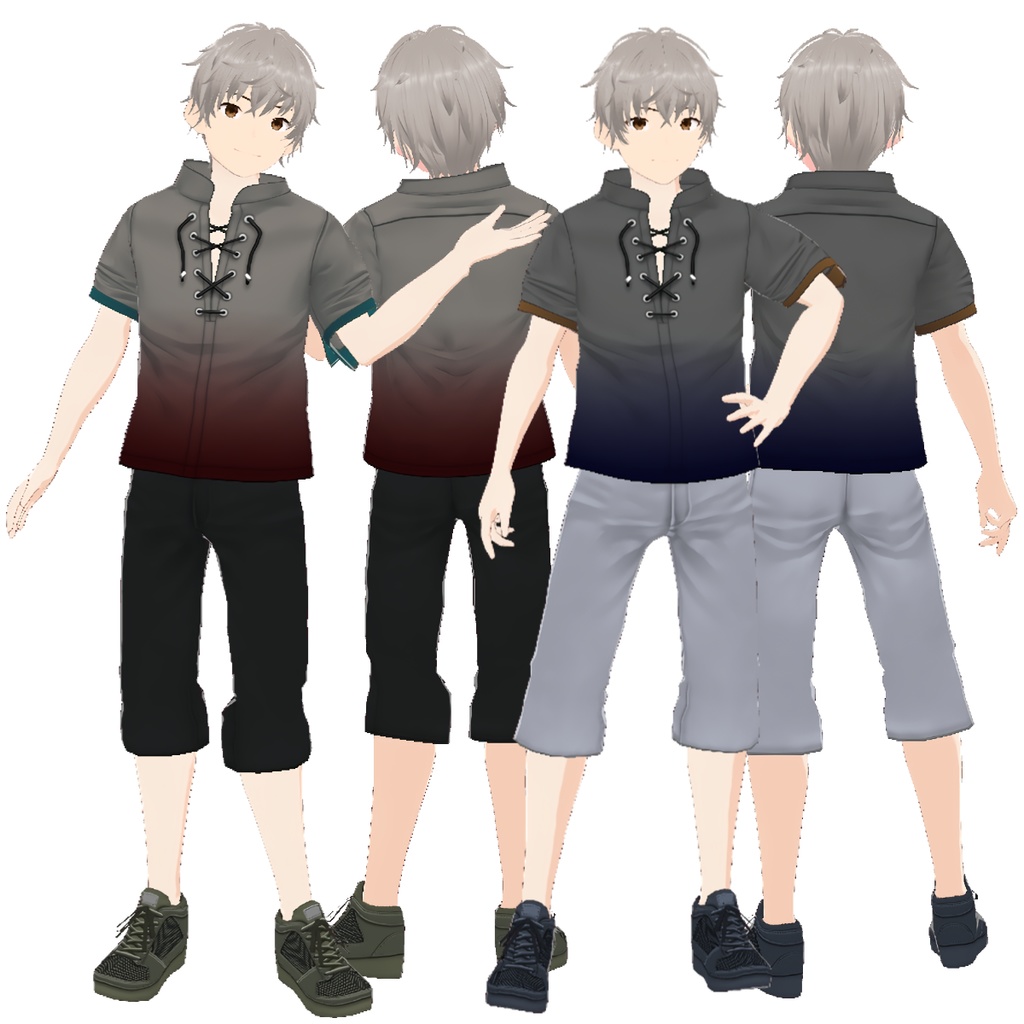 【FREE/無料】Fire_Casual_boy【VRoid Texture】