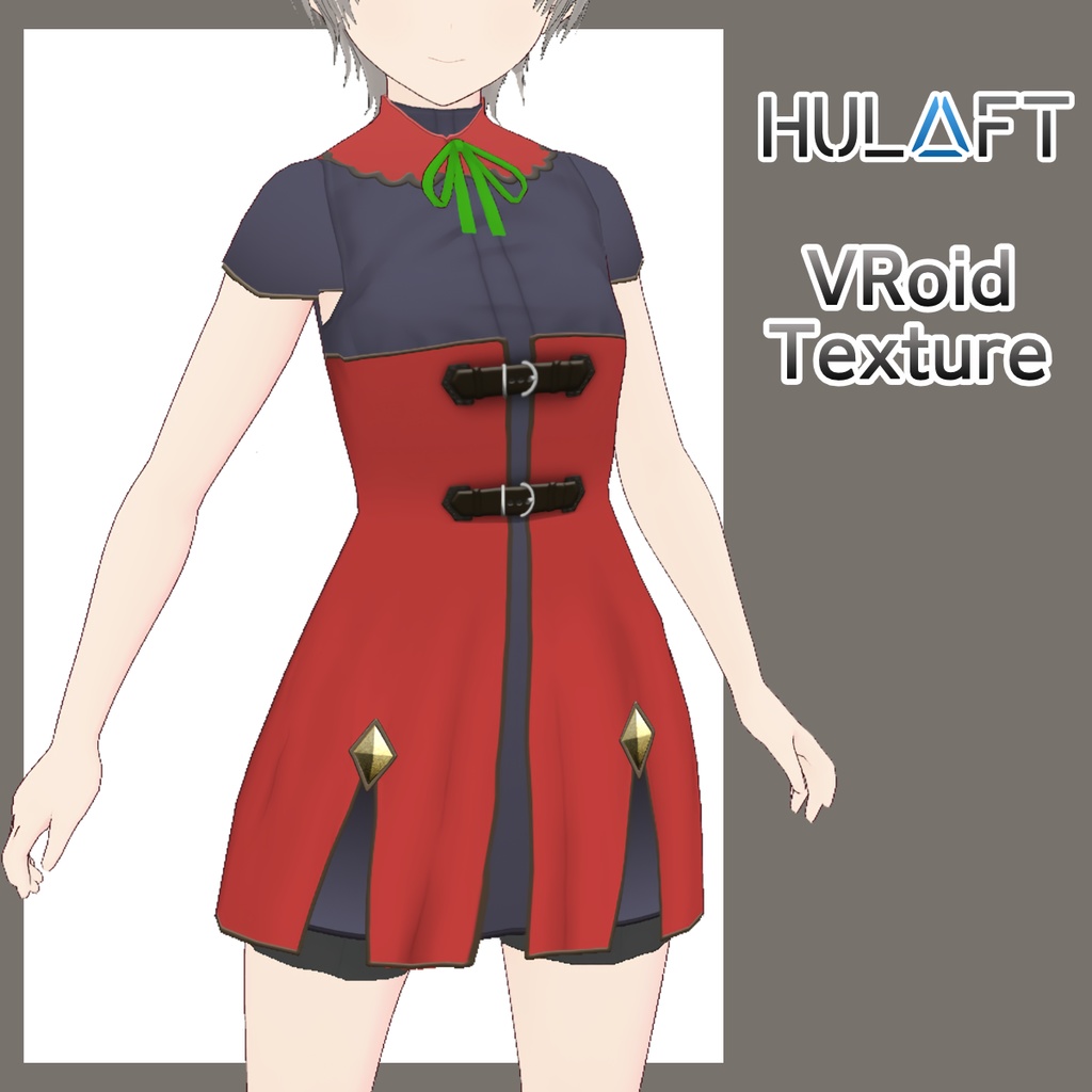 【FREE/無料】Fire_Casual_girl【VRoid Texture】