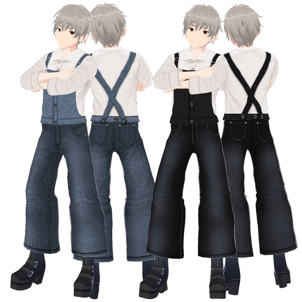 【FREE/無料】Denim workwear【VRoid Texture】