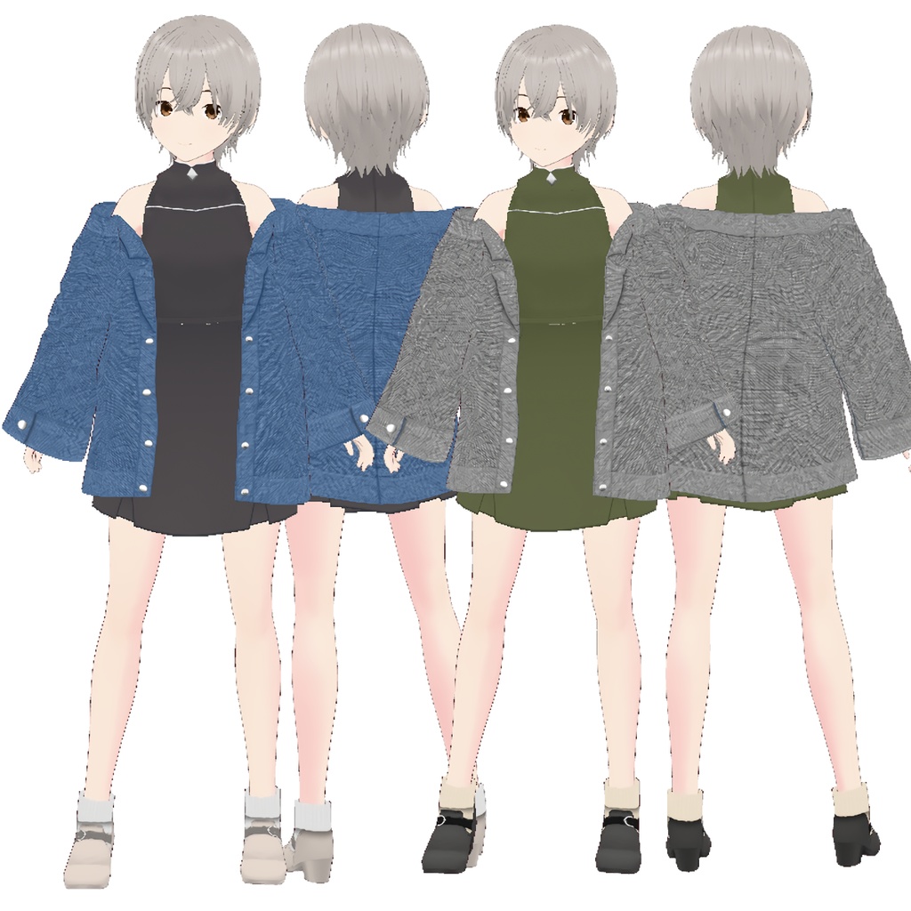 【FREE/無料】Denim Night【VRoid Texture】
