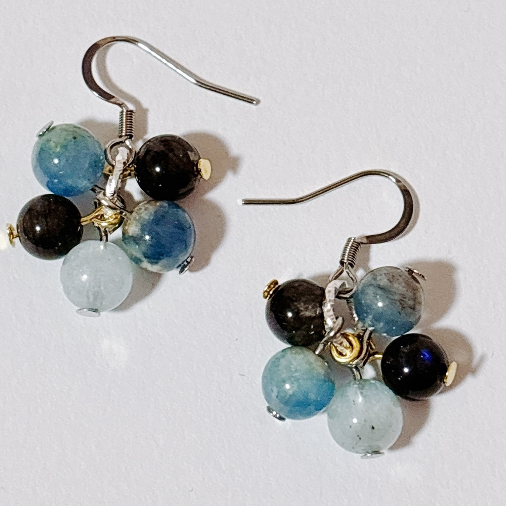 【725】イメージカラーの小粒ビーズピアス③