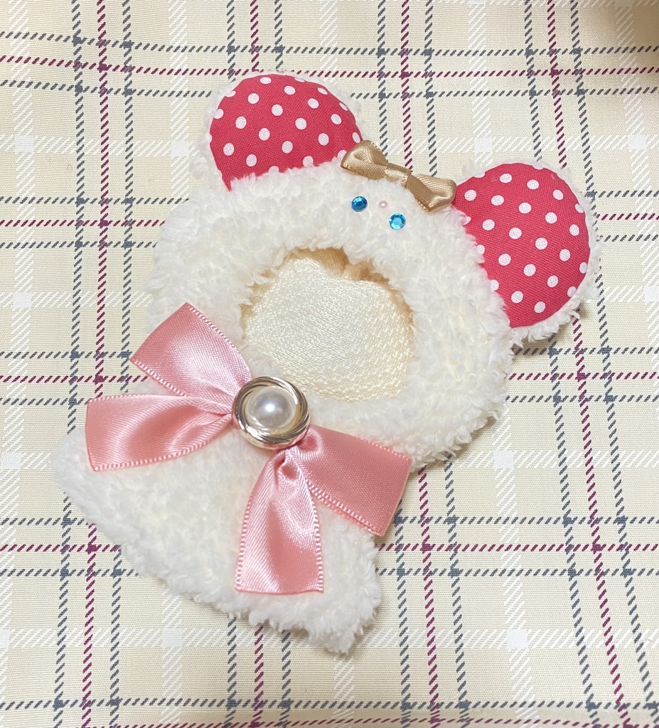 ケモポンチョ ぴんくどっとべあ