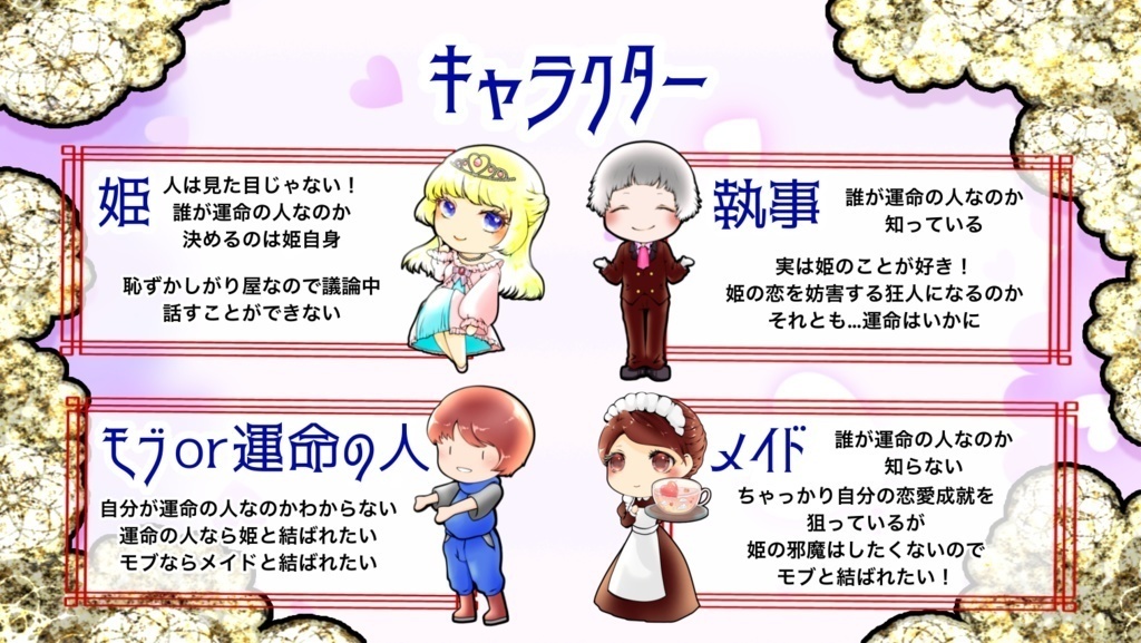 【ボードゲーム】姫は運命の人と結ばれたい