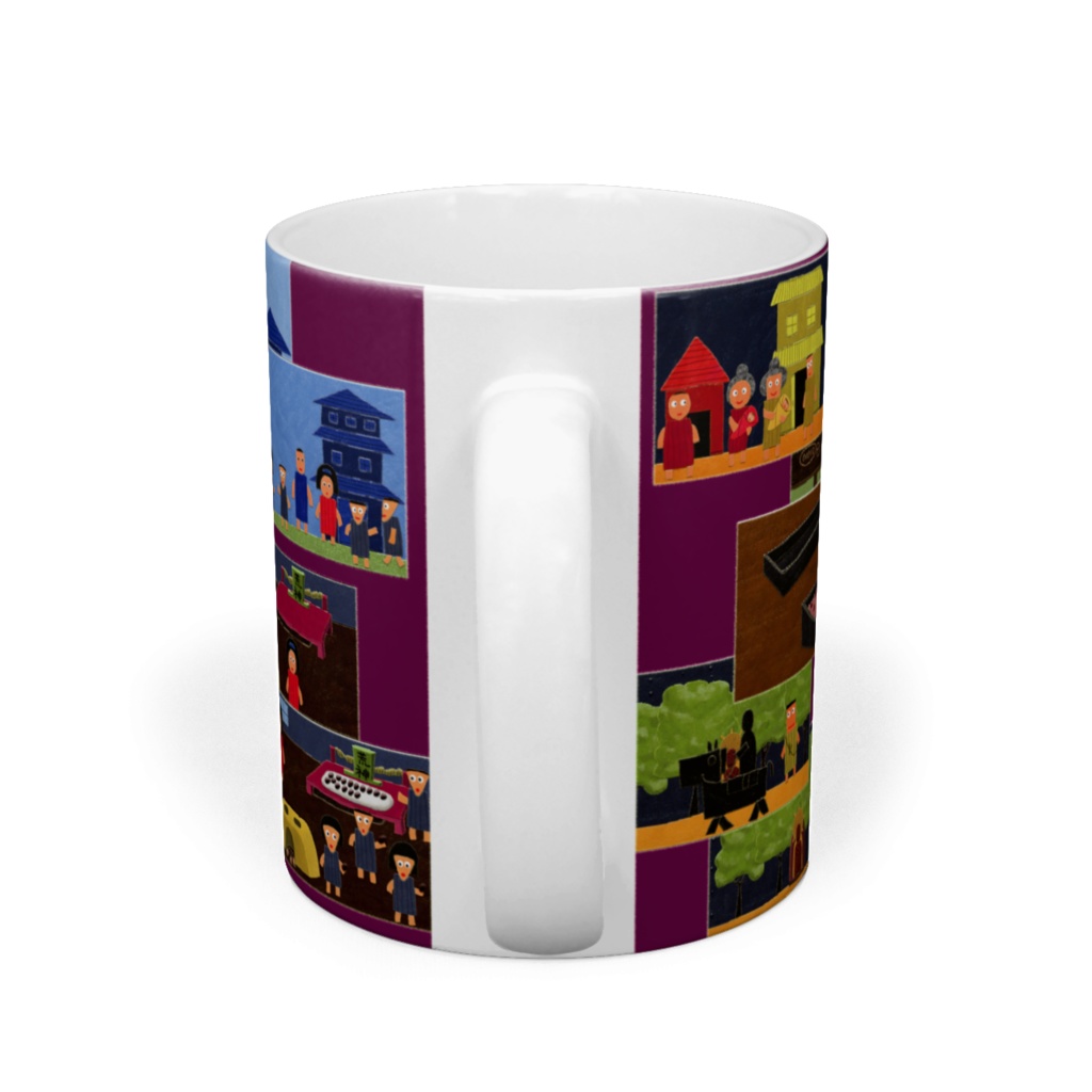 コラージュ(カマド神の起り)