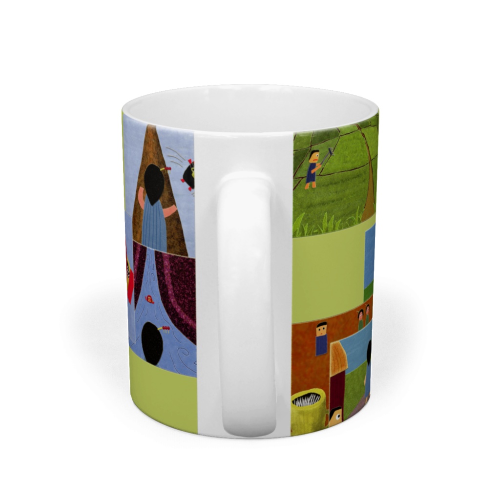 コラージュ(猿の婿入り)