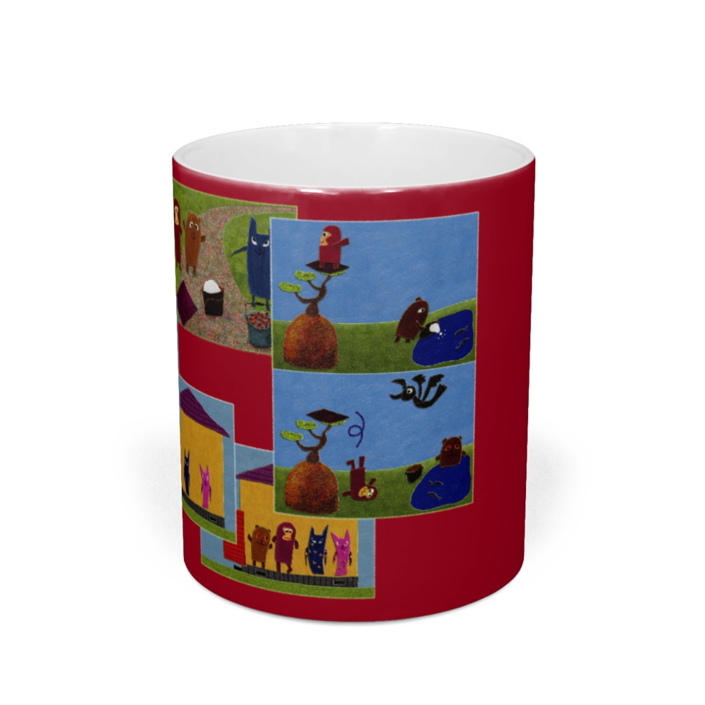 コラージュ(貉と猿と獺)