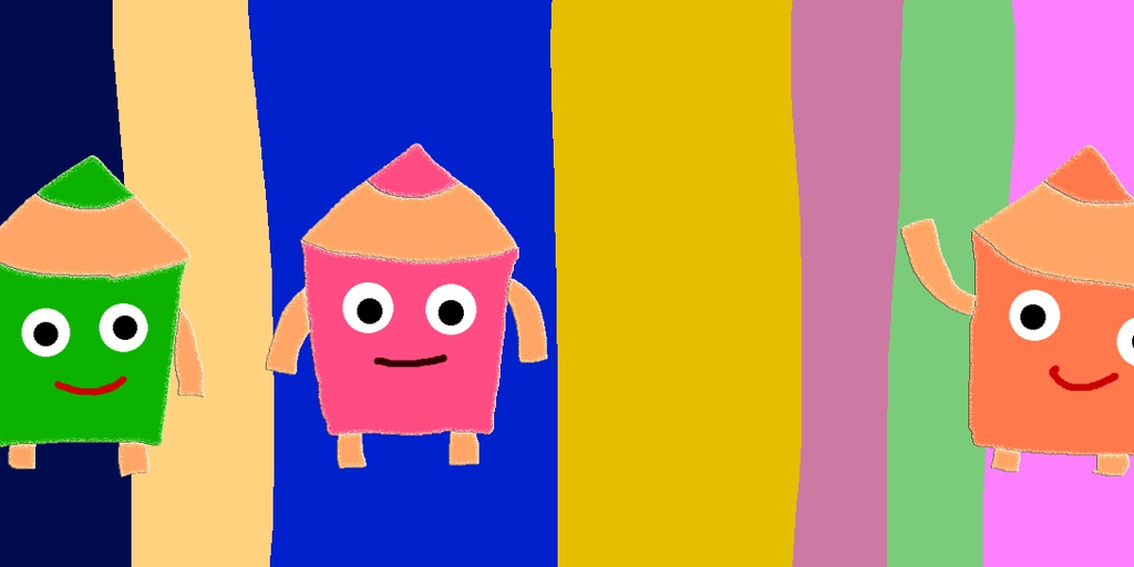 鉛筆くん(縞模様)