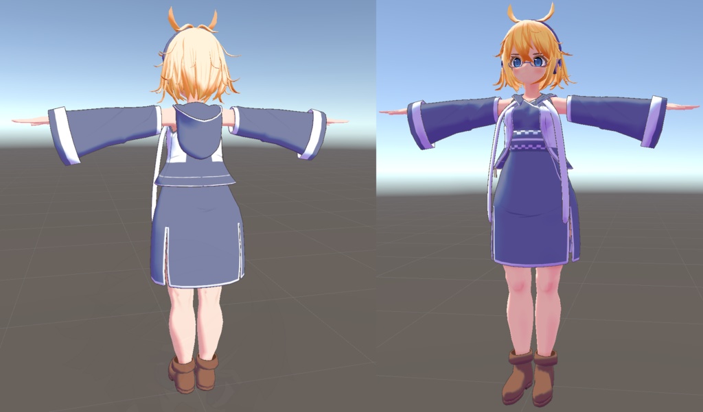 オリジナル3Dモデル 【りーず】Ver.2