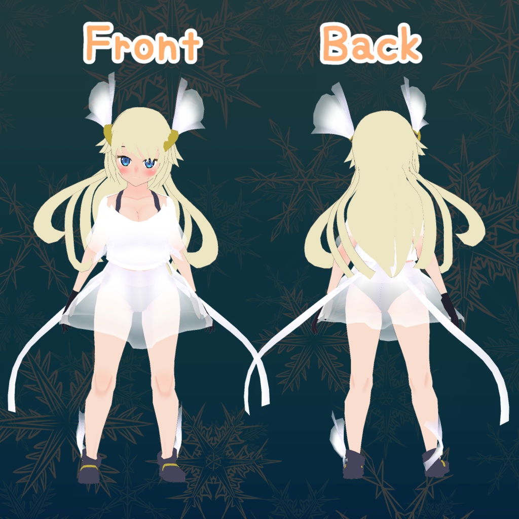 VRC、VRM対応3Dモデル【アプリコットちゃん】