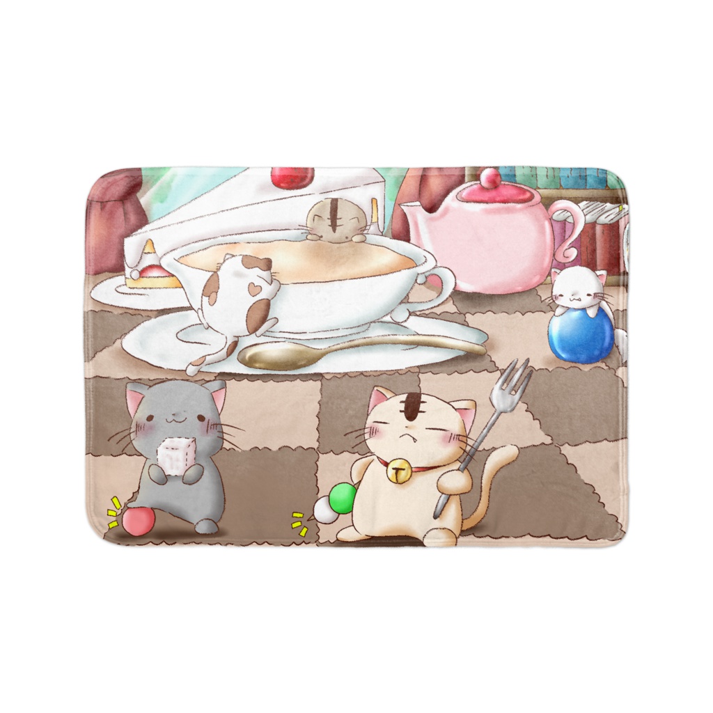 食いしん坊ねこさんのあったかブランケット