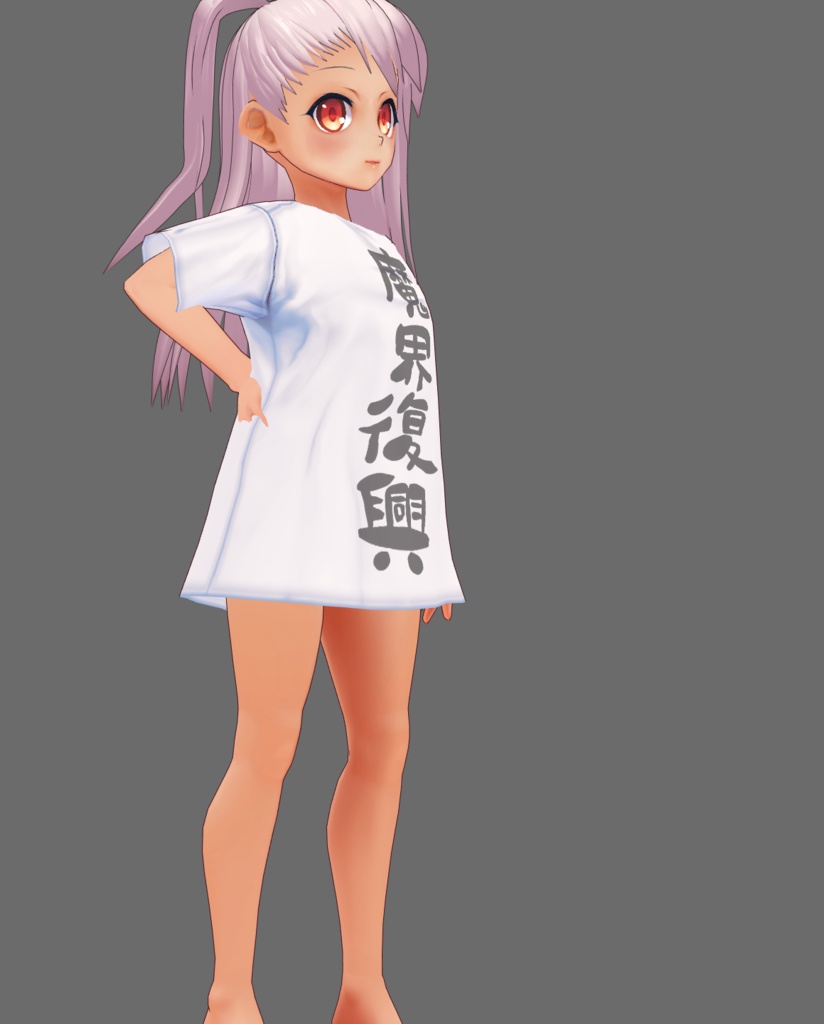 VRoid用 魔界復興なTシャツ【無料配布】