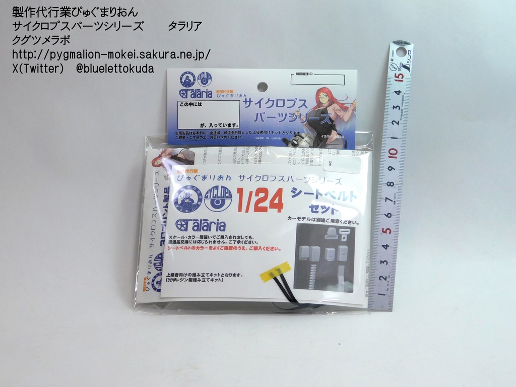 3D出力パーツ 1/12・24シートベルトセット