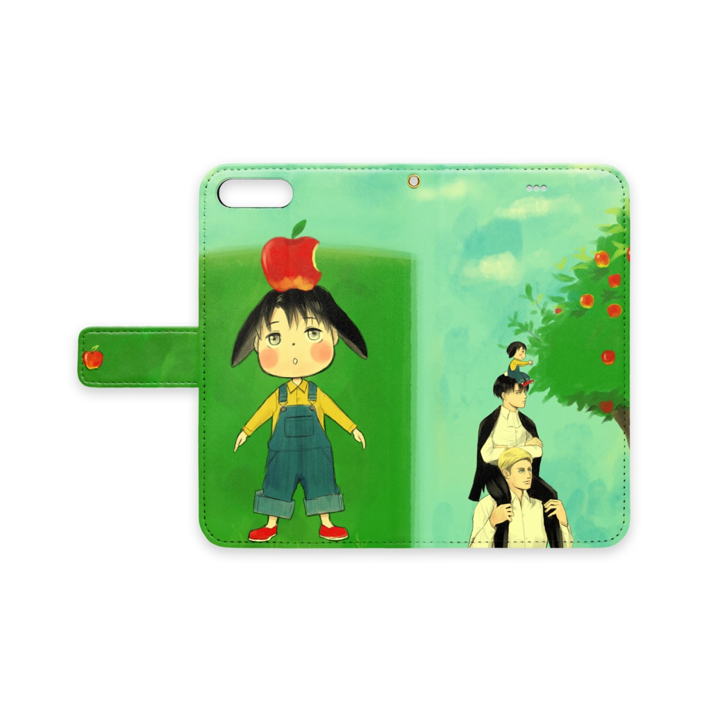 手帳型うさ兵長iPhoneケース