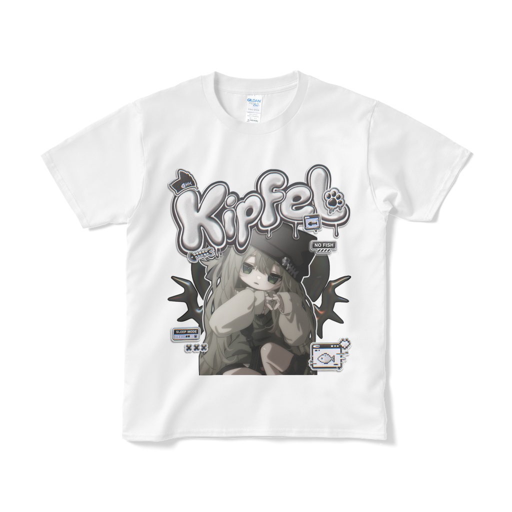 Y2K/Cyber Graphic T-Shirt - キプフェル -