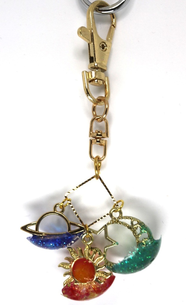 3つの惑星のキーホルダー