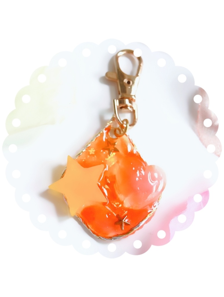 ワイヤー枠のキーホルダー